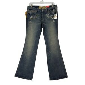 NWT 7 For All Mankind Great Wall Of China Women's 30 Low Rise Flare Y2K Jeans